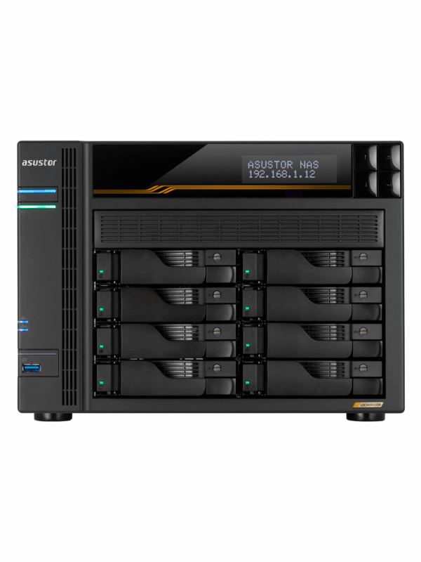 NAS ASUSTOR AS6808T QC 2.3/8BAY/16G/4-GBLAN/4 M.2/2USB4/3USB3.2