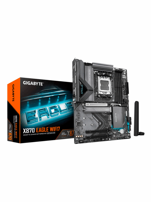 PLACA MADRE GIGABYTE AM5 X870 EAGLE WIFI7 DDR5 S/R/HDMI/3M2/USB3.2/ATX
