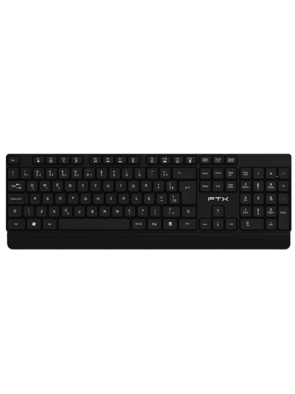 TECLADO WIR FTX KW93 NUM/POR/NEGRO