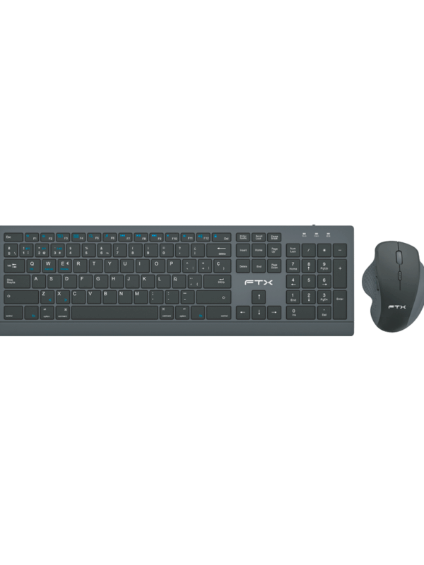 TECLADO MOUSE WIR FTX KM500 NUM/ESP/NEGRO