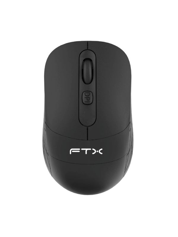 MOUSE WIR FTX MW73 2400DPI/4 BOT/NEGRO