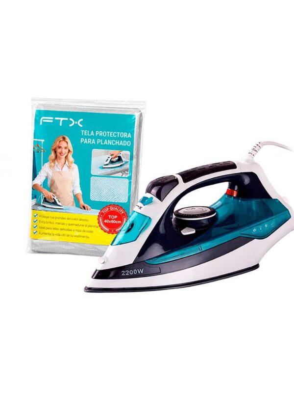 PLANCHA A VAPOR FTX 2200W 220V CERAMICO/SECO EI2-22 PROTECTOR TERMICO DE PLANCHADO